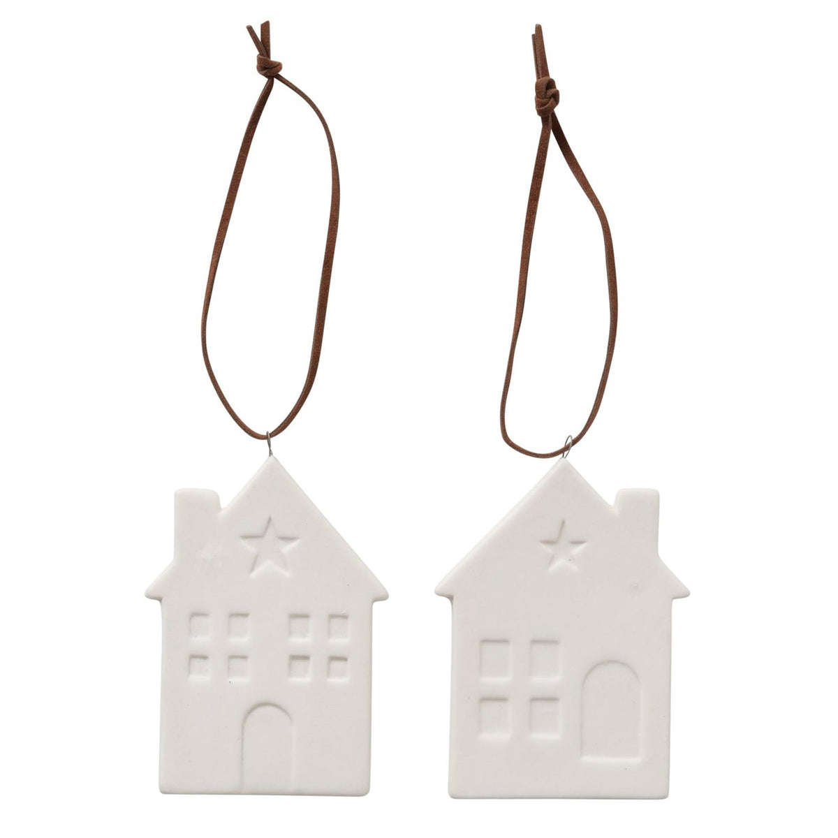 Boltze Home Pendelhaus Samy Porzellan 6xh8cm weiß