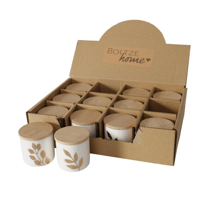 Boltze Home Vorratsdose mit Blattgold 5x5cm