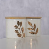 Boltze Home Vorratsdose mit Blattgold 5x5cm - afbeelding 2
