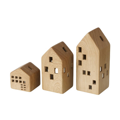 Boltze Home Teelichthalter Hausmodell Set A 3