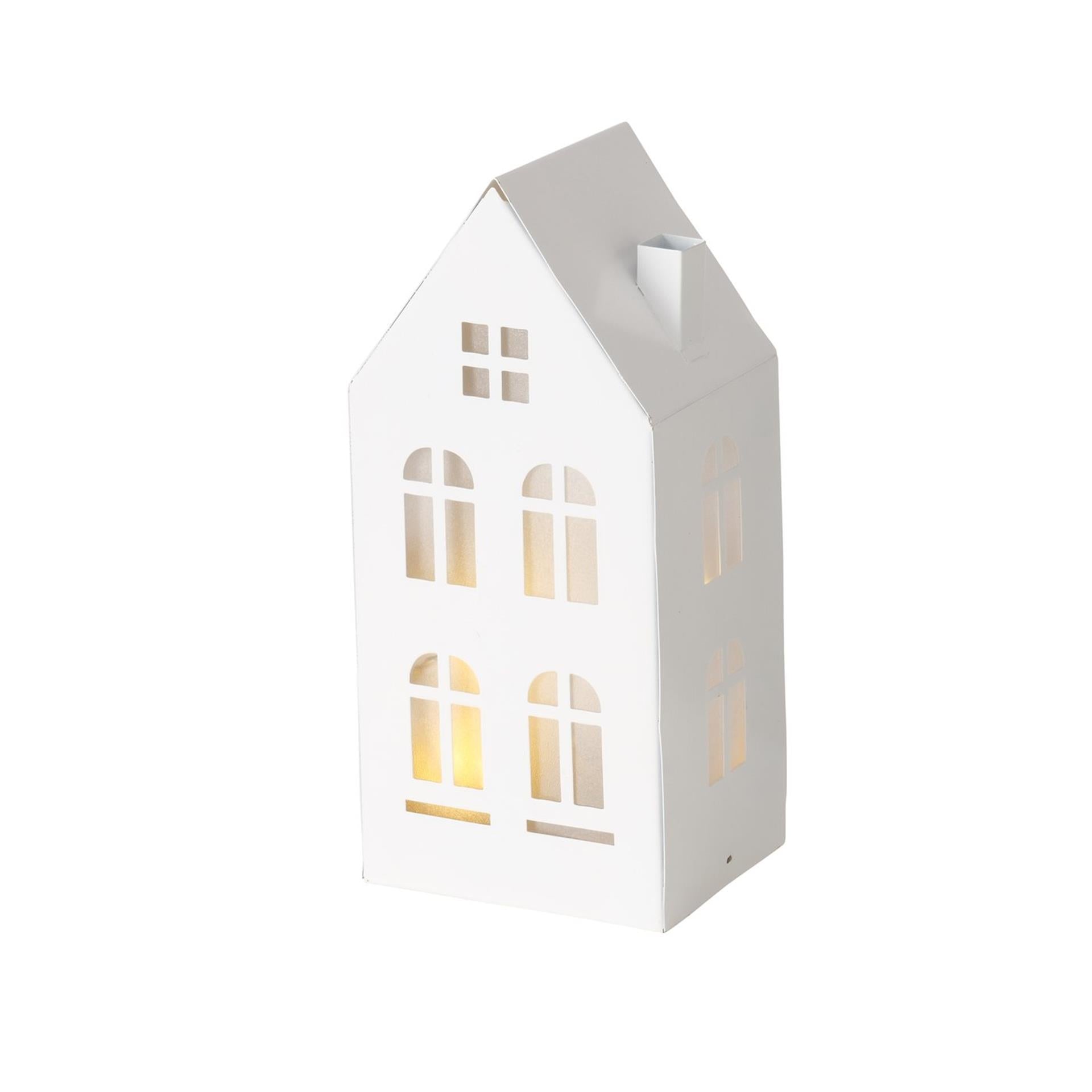 Boltze Home Deco Haus Domizil Metall LED H22,3cm