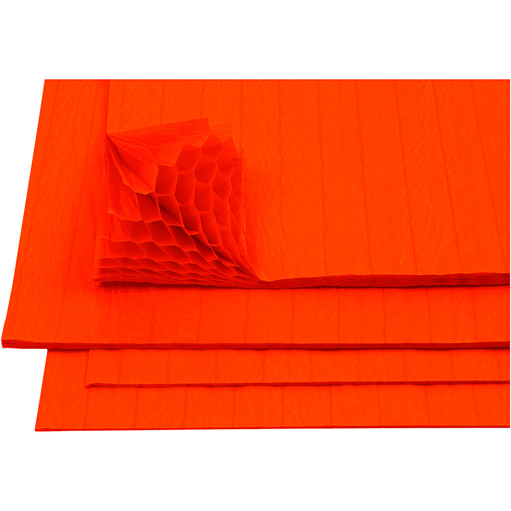Creativ Company Harmonica Paper, VEL 28x17,8 cm, Orange, 8 Vel 1 Box
