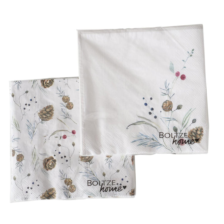 Boltze Home Servietten Tannenzapfen 20 Stk.