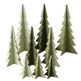 Boltze Startseite Bild Weihnachtsbaum 3-teilig grün - afbeelding 1