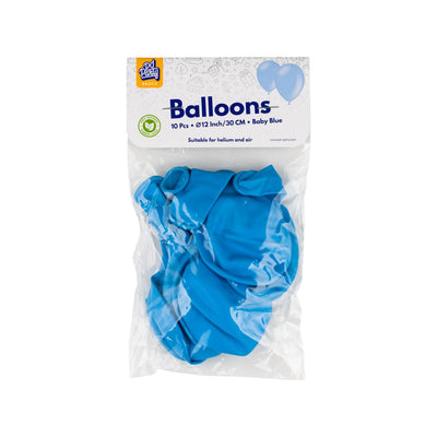 Luftballons 10 Stbabyblau