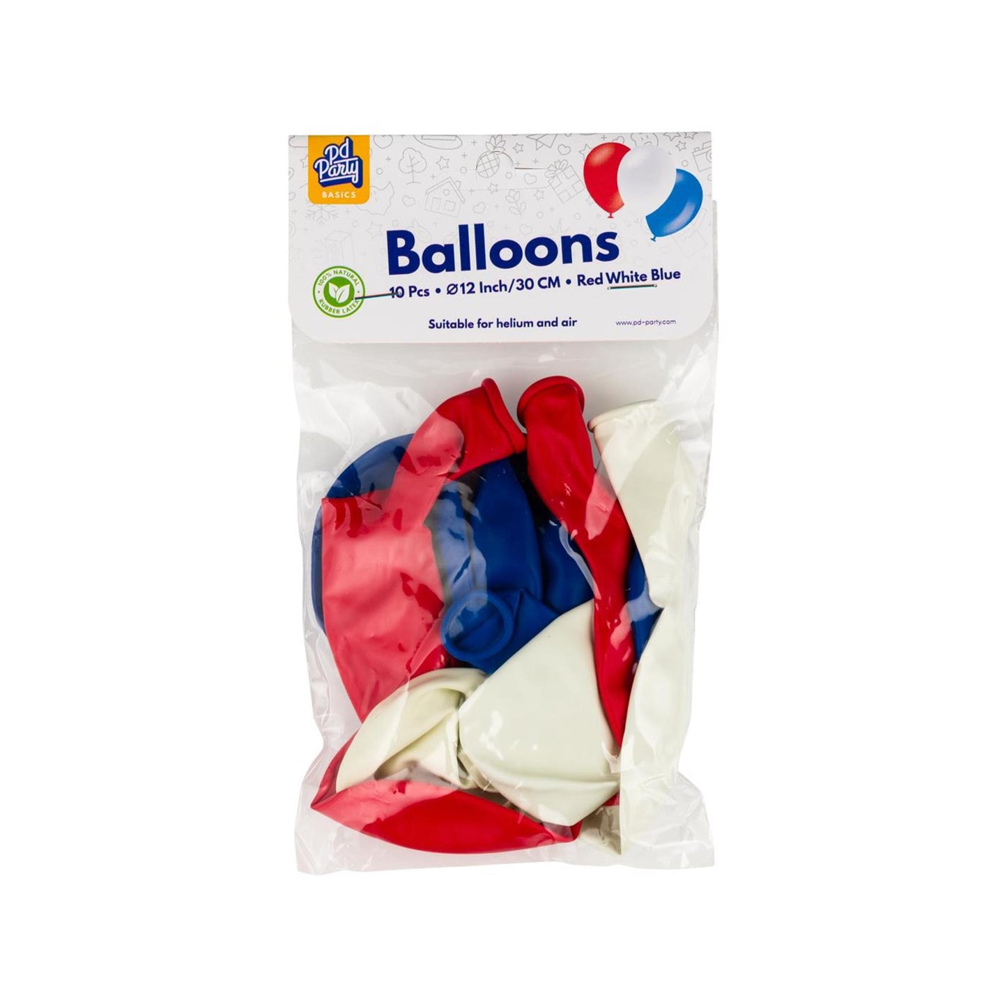 Paperdreams Luftballons 10 Stück r w b