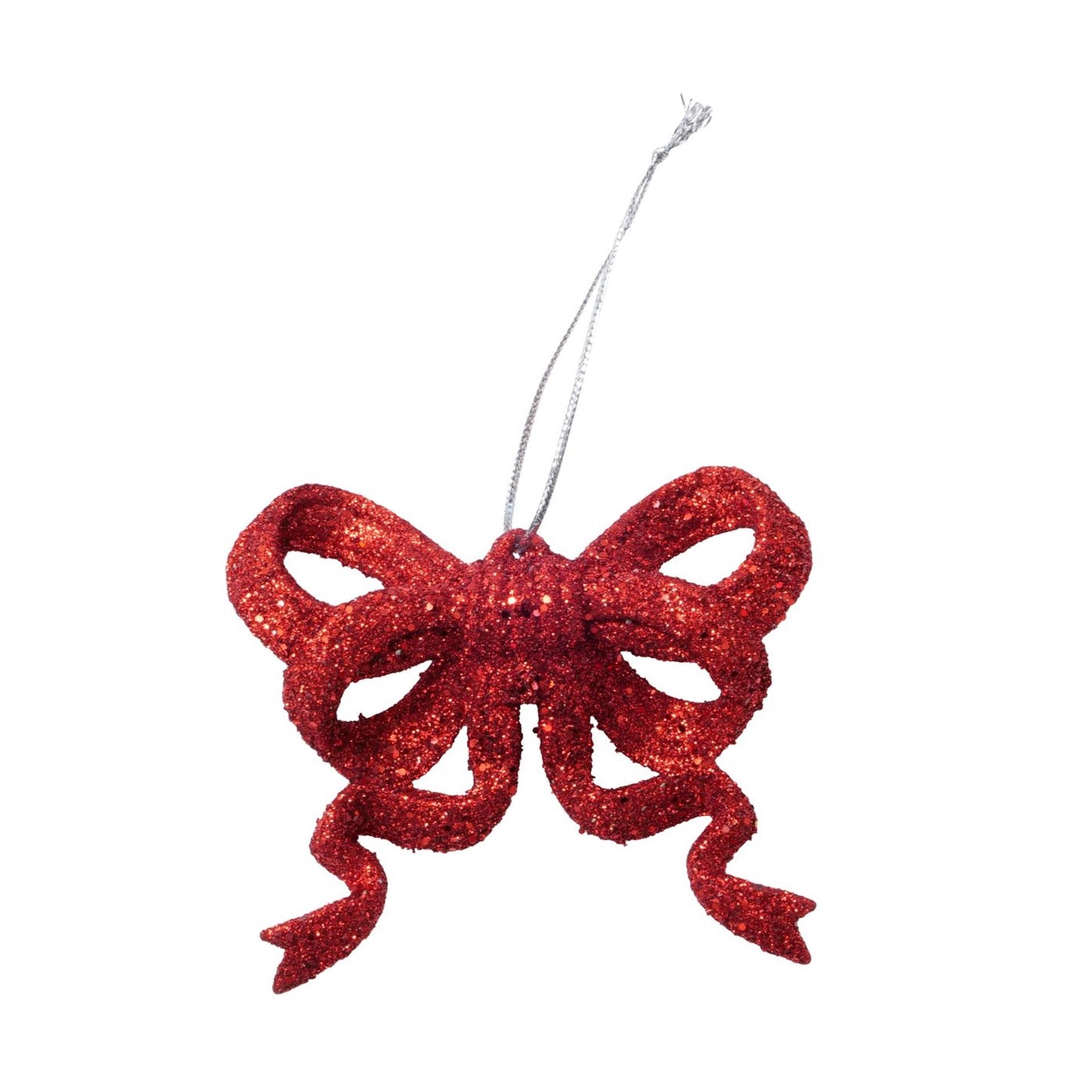 Boltze Home Weihnachtsanhänger Schleife rot 2er Set