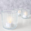 Boltze Home Teelichthalter Glas transparent Set a 3