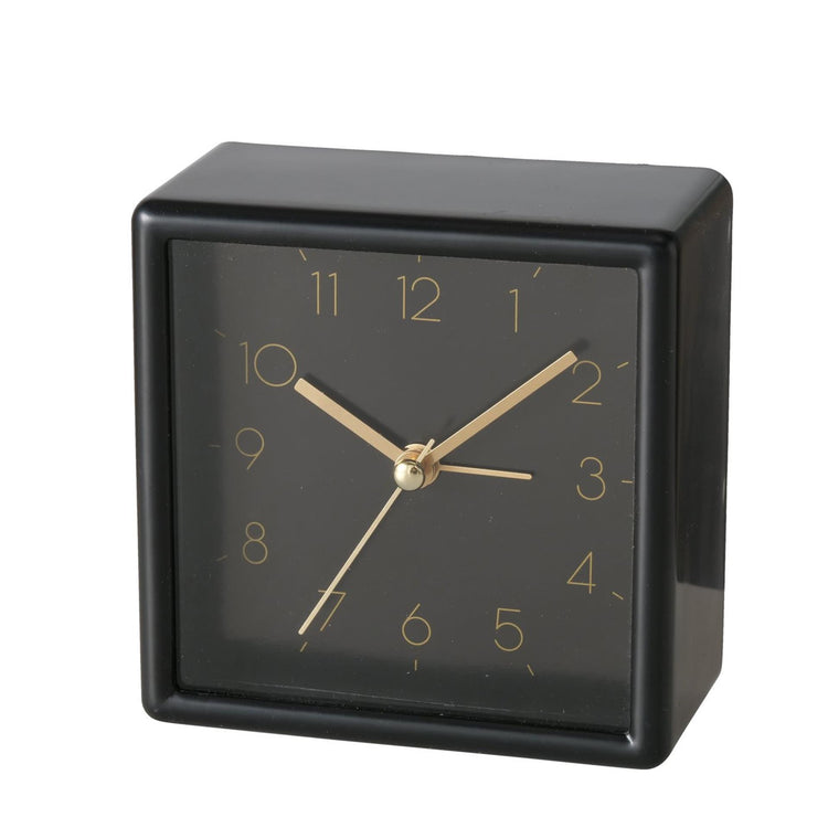 Boltze Home Tischuhr analog schwarz H9,5cm