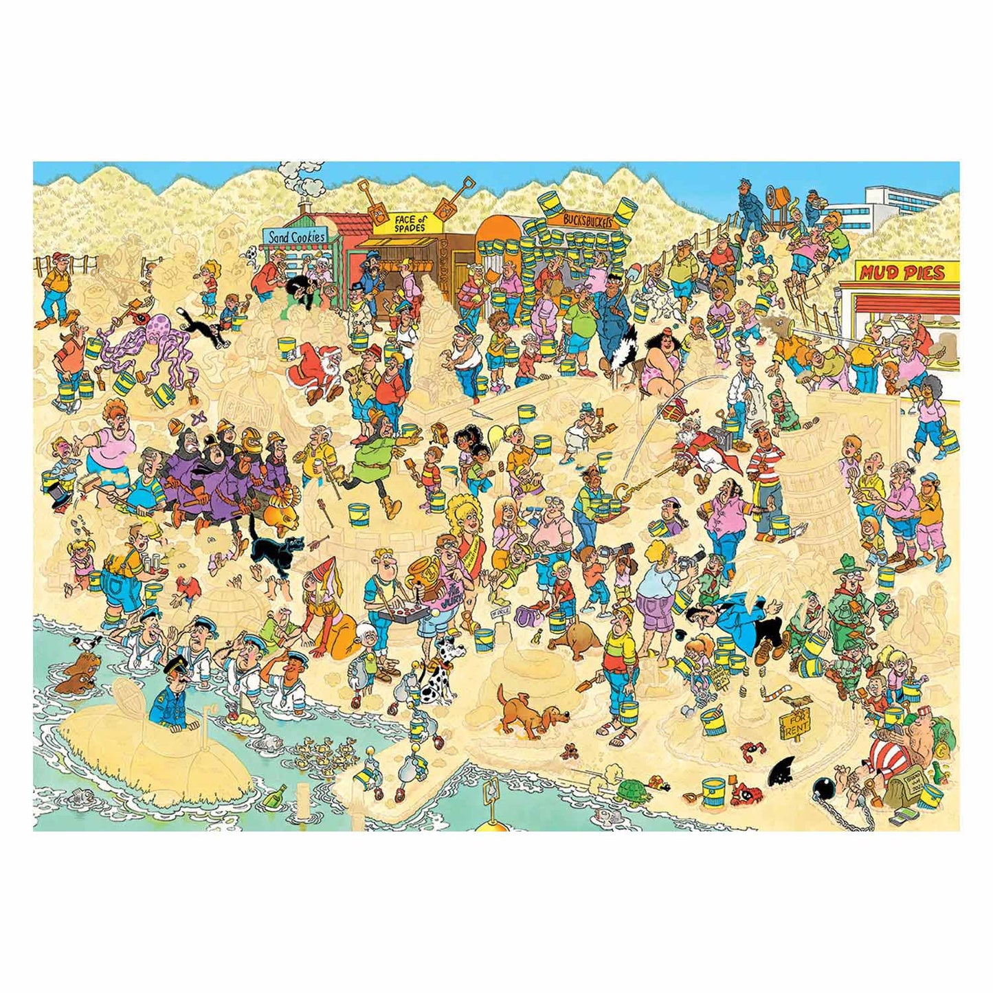 Jan Van Haasteren Legpuzzle - Sandskulpturen, 2000st.