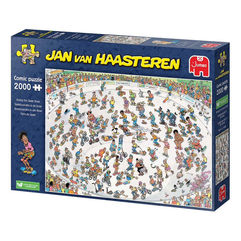 Jan Van Haasteren Jigsaw Puzzle Skateboarding in der Schüssel, 2000st.