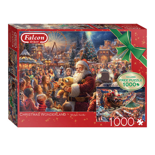 Jumbo Legpuzzel Christmas Wonderland, 2x1000st.