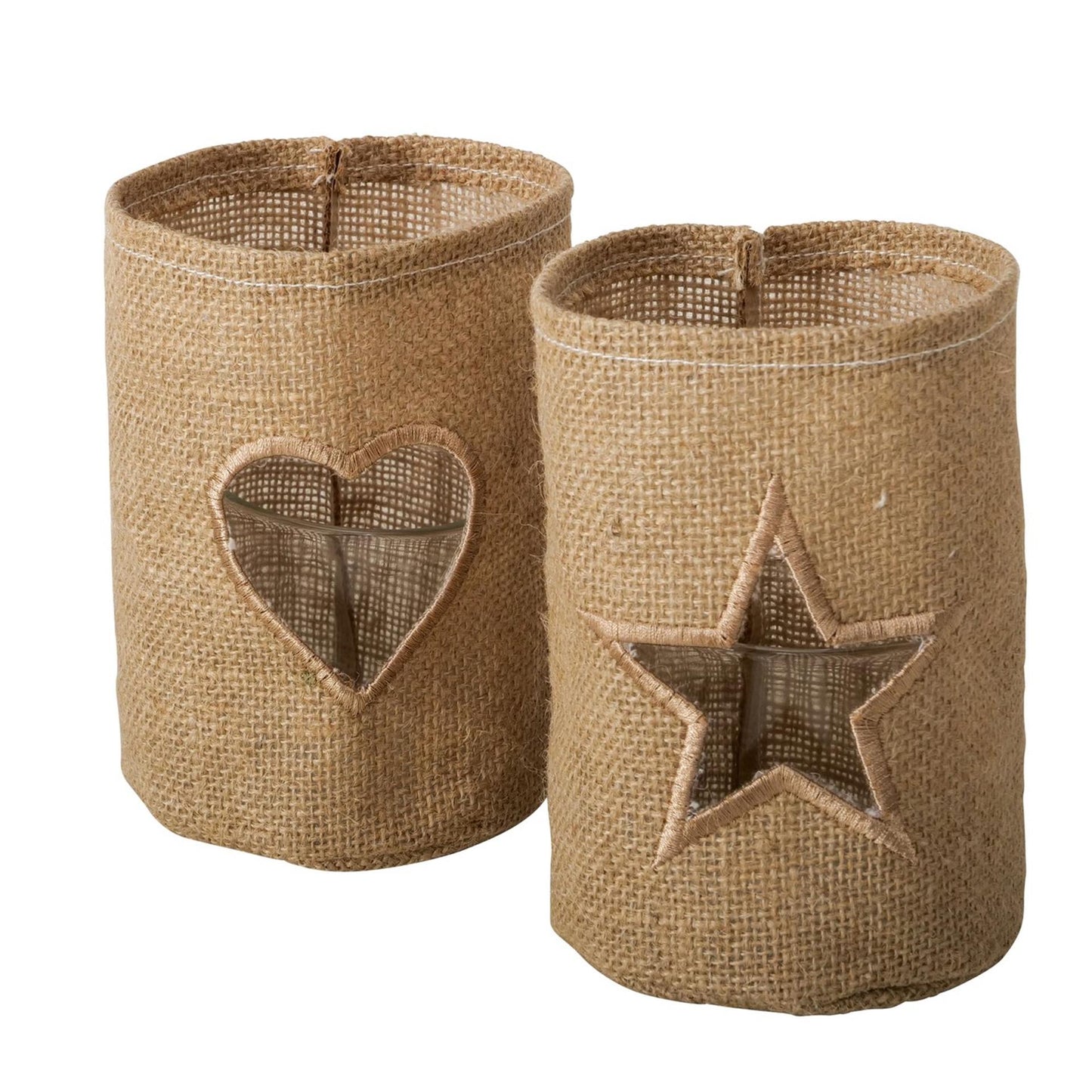 Boltze Home Laterne Finia Klarglas Jute øh15cm