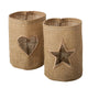 Boltze Home Laterne Finia Klarglas Jute øh15cm