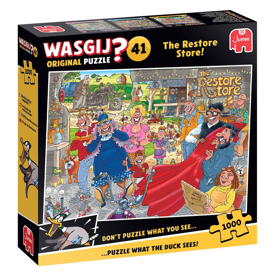 Wasgij Original 41 Puzzle - Motorrad-Makeover, 1000 Teile.
