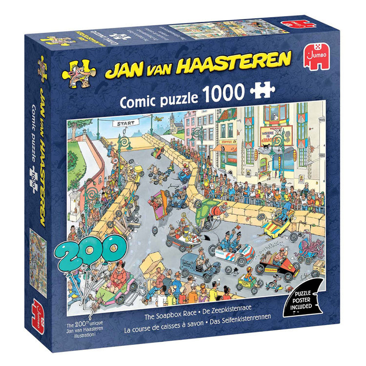 Jumbo Jan van Haasteren Puzzle - Das Seifenkistenrennen, 1000 Teile.