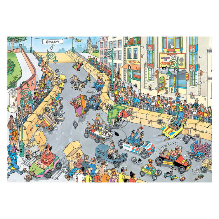 Jumbo Jan van Haasteren Puzzle - Das Seifenkistenrennen, 1000 Teile.
