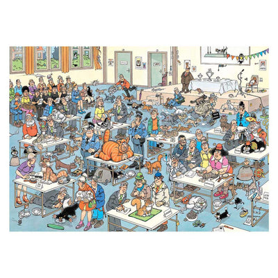 Jan van Haasteren Puzzle - Die Katzenausstellung - 1000 Teile.
