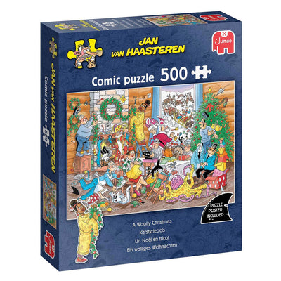 Jumbo Jan van Haasteren Puzzle - Weihnachtszittern - 500 Teile.