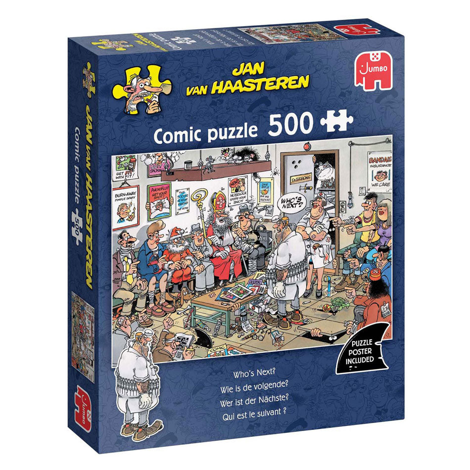 Jumbo Jan van Haasteren Puzzle – Wer kommt als Nächstes, 500 Teile.