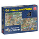 Jumbo Jan van Haasteren Puzzle - 2in1 Safari-Sturm, 2x1000 Teile.