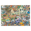 Jumbo Jan van Haasteren Puzzle - 2in1 Safari-Sturm, 2x1000 Teile.