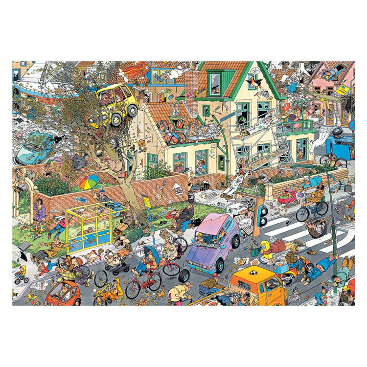 Jumbo Jan van Haasteren Puzzle - 2in1 Safari-Sturm, 2x1000 Teile.