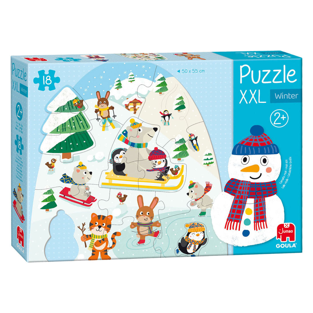 Goula Jumbo-Puzzle XXL Winter - 18 Teile