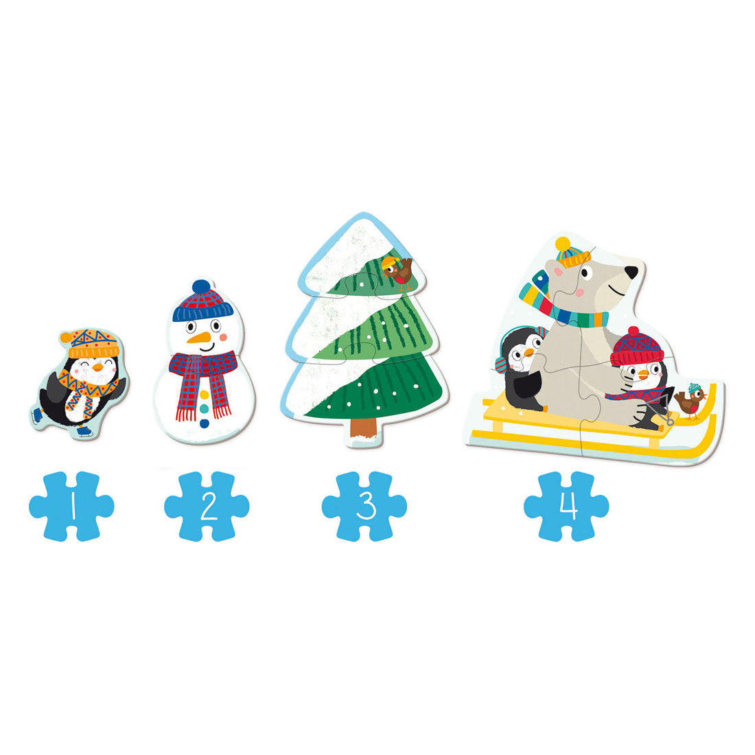 Goula Jumbo-Puzzle XXL Winter - 18 Teile