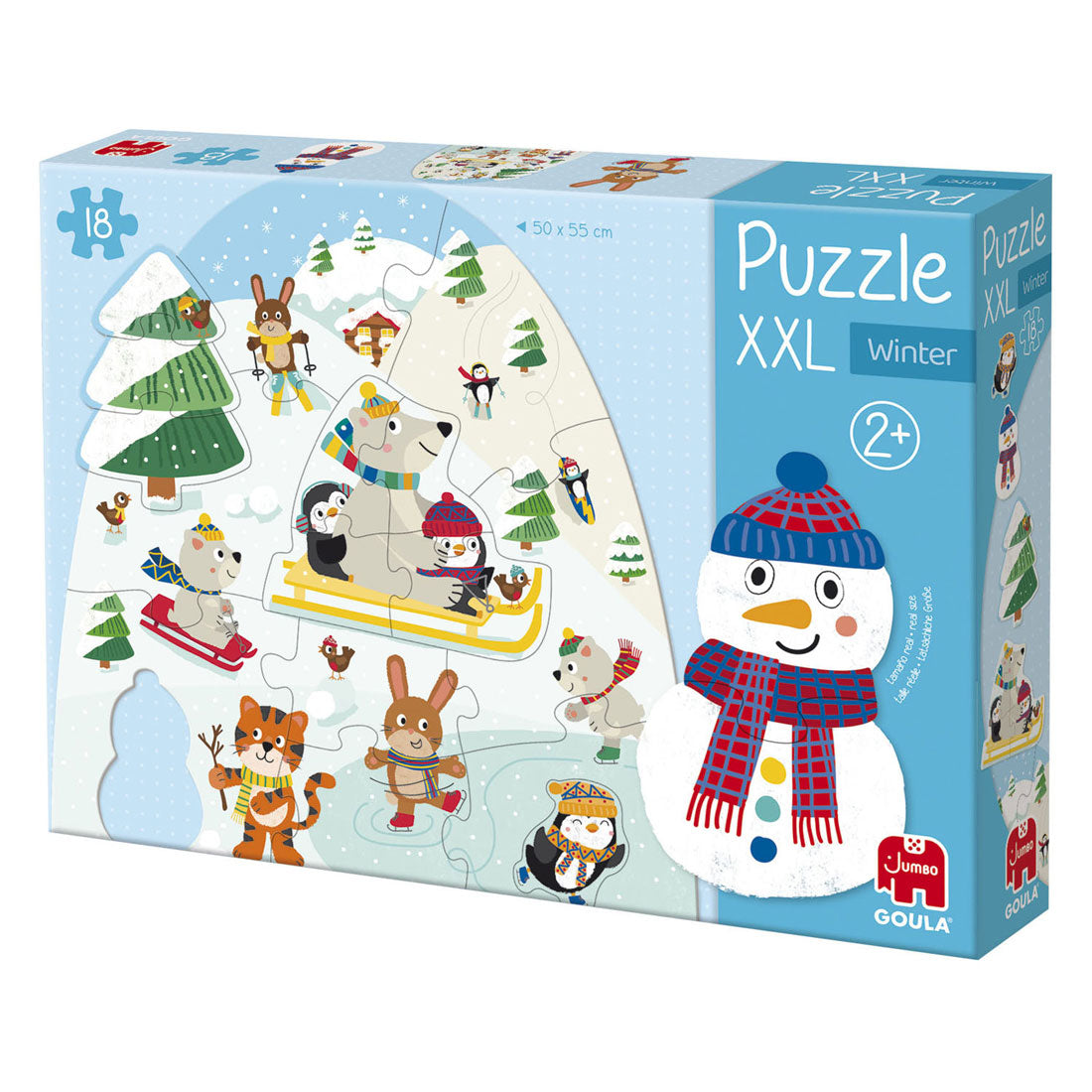 Goula Jumbo-Puzzle XXL Winter - 18 Teile