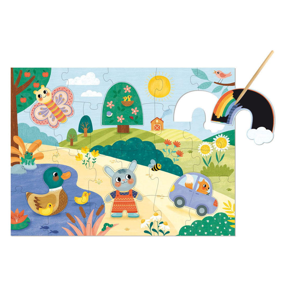 Jumbo Goula Puzzle XXL magisches Rubbelpuzzle - 27 Teile.