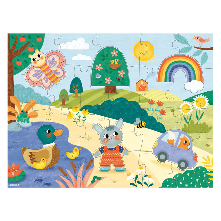 Jumbo Goula Puzzle XXL magisches Rubbelpuzzle - 27 Teile.