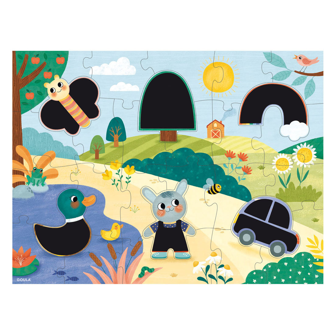 Jumbo Goula Puzzle XXL magisches Rubbelpuzzle - 27 Teile.