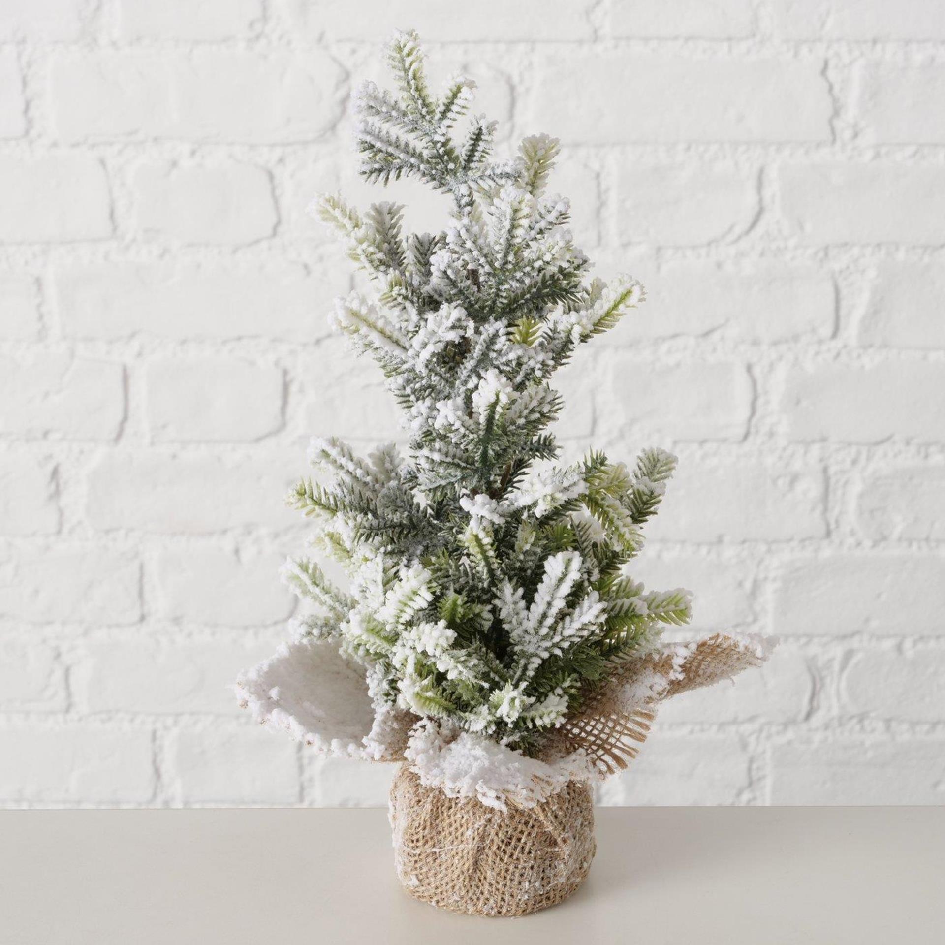Boltze Home Weihnachtsbaum verschneit h31cm