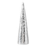 Boltze Home Weihnachtsbaum Disco Spiegelglas H39cm - afbeelding 2