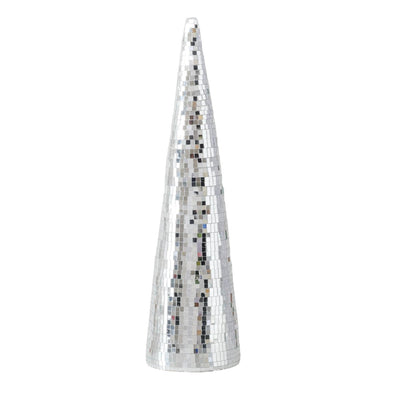 Boltze Home Weihnachtsbaum Disco Spiegelglas H39cm