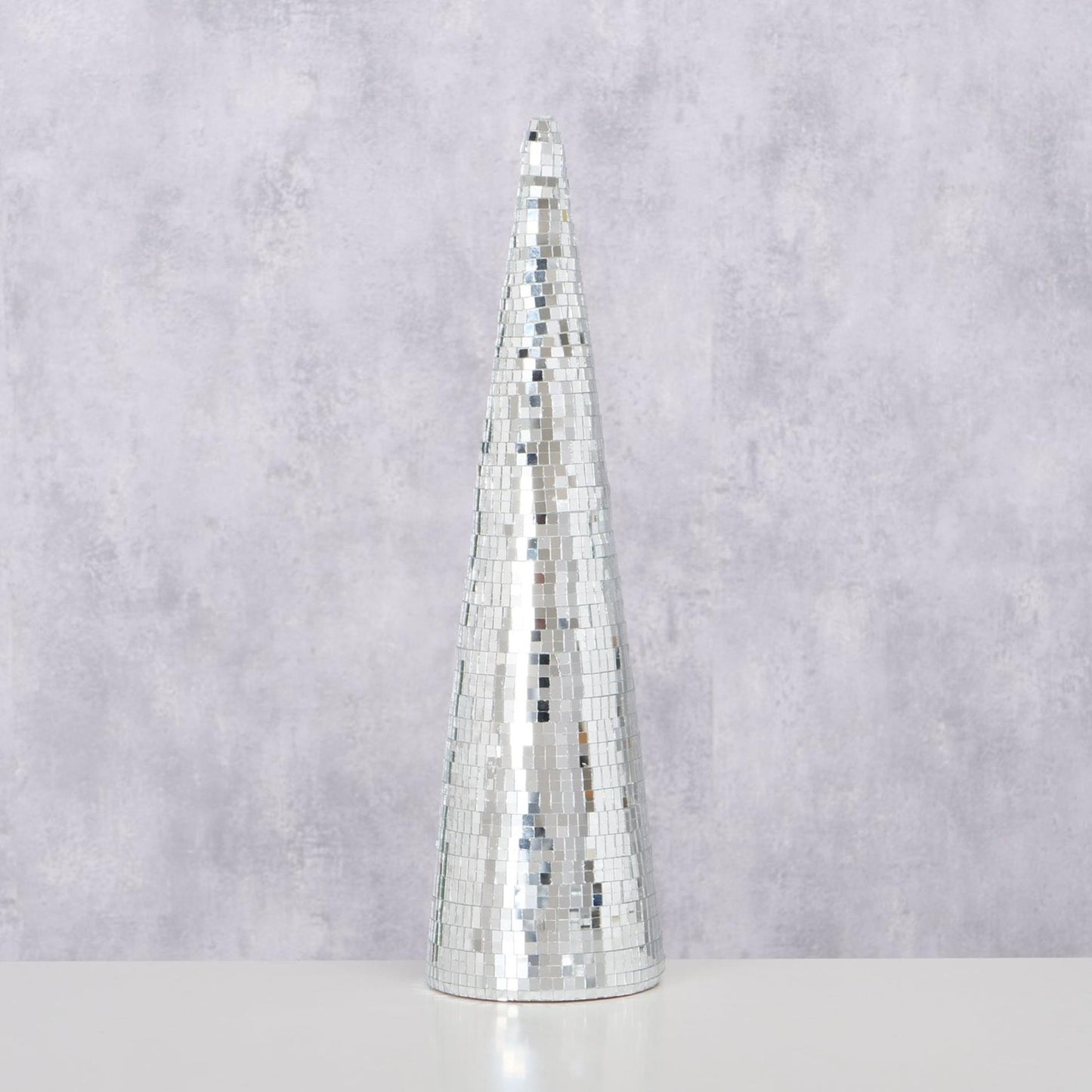 Boltze Home Weihnachtsbaum Disco Spiegelglas H39cm