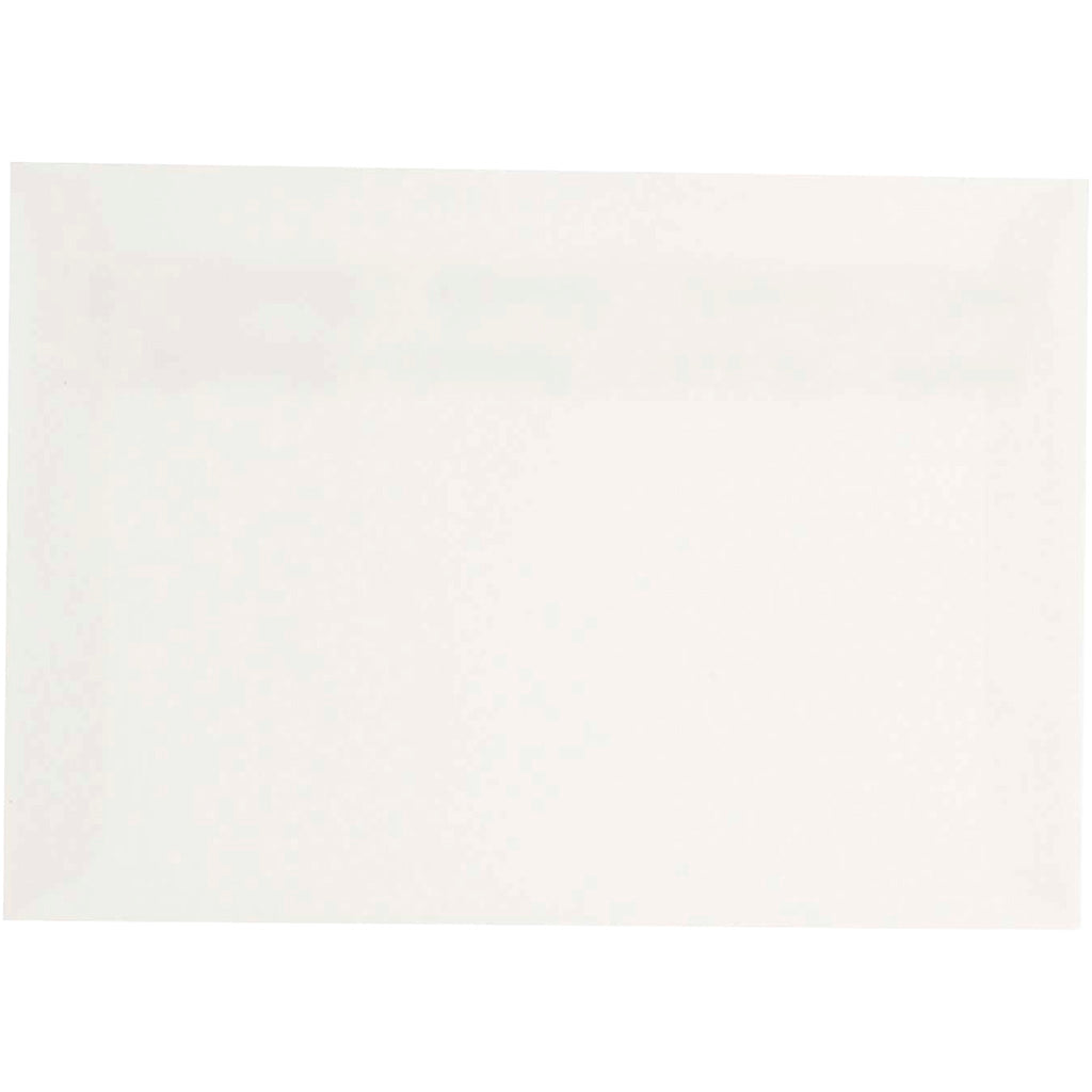 Umschläge der Firma Creativ, Umschlaggröße 11,4 x 16,2 cm, 120 g, gebrochenes Weiß, 50 Stück 1 Karton