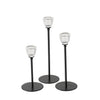 Boltze Home Kerzenständer schwarz 3-teilig ø7cm