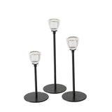 Boltze Home Kerzenständer schwarz 3-teilig ø7cm - afbeelding 1