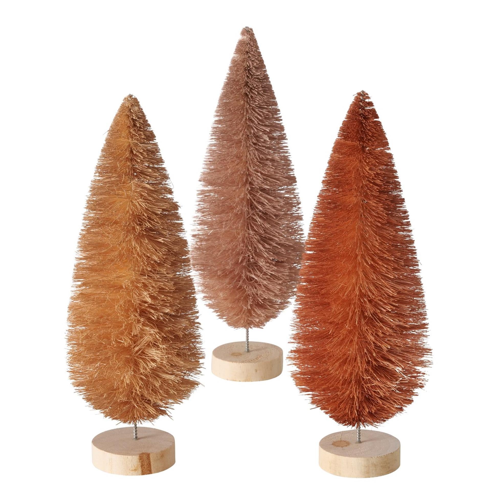 Boltze Home Statue Weihnachtsbaum in Braun H23cm