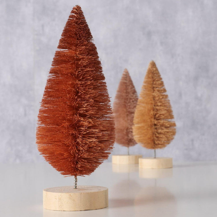 Boltze Home Statue Weihnachtsbaum braun H16cm