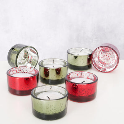Boltze Home Teelichthalter Glas-Set a 4 h3cm
