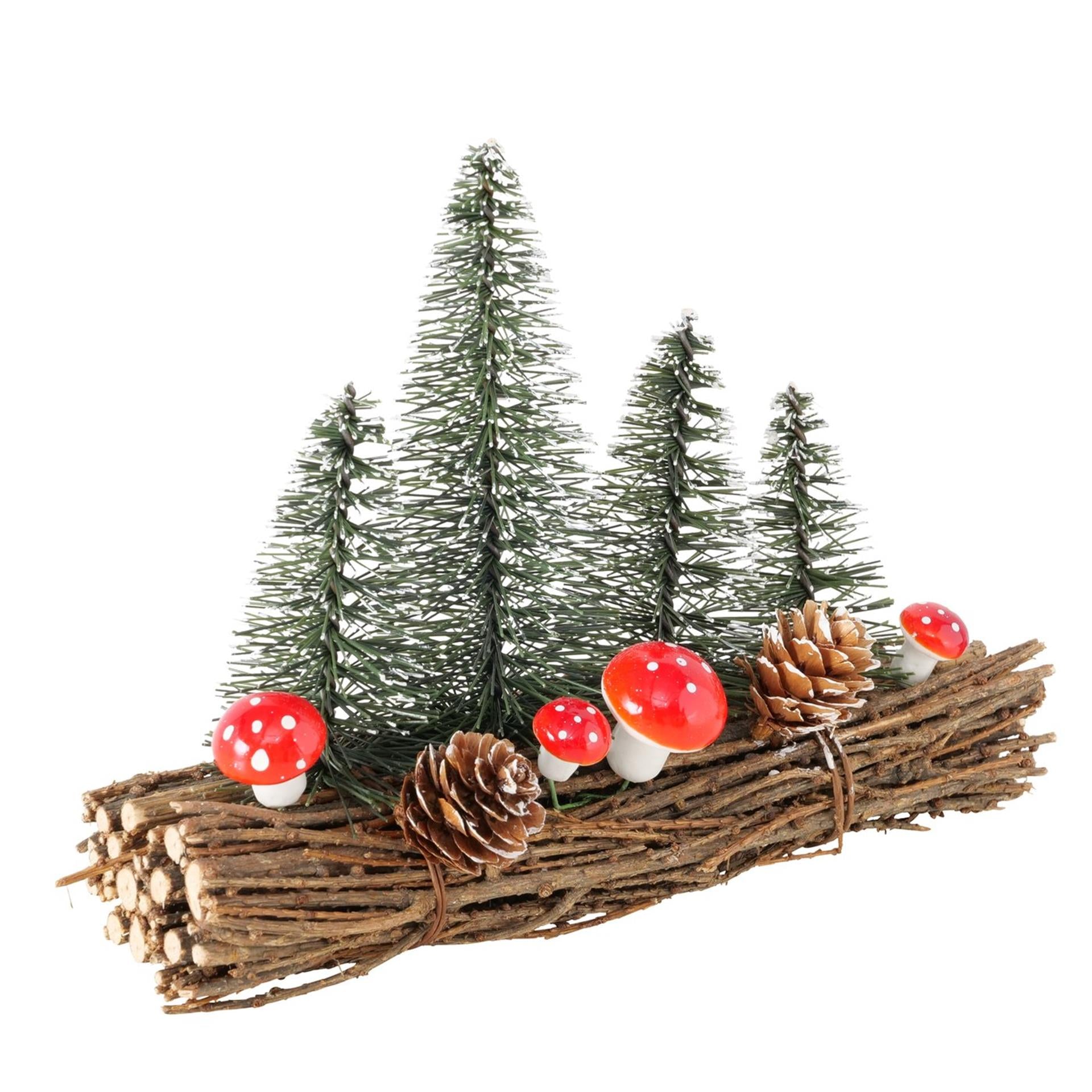 Boltze Home Weihnachtsszene mit Weihnachtsbäumen h17cm