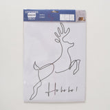 Boltze Home Fensteraufkleber Hirsch Weihnachtsbaum Spruch - afbeelding 2