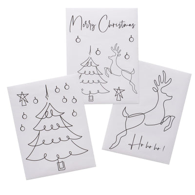Boltze Home Fensteraufkleber Hirsch Weihnachtsbaum Spruch