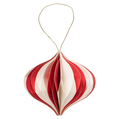 Boltze Home Weihnachtskugel Yorki oval ø10cm rot weiß Papi