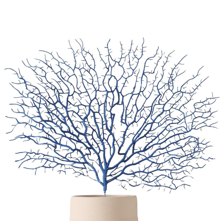 Boltze Wohndeko Zweig korallenblau 46cm