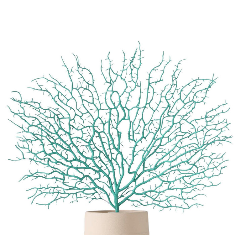 Boltze Wohndeko Zweig Koralle Türkis 46cm