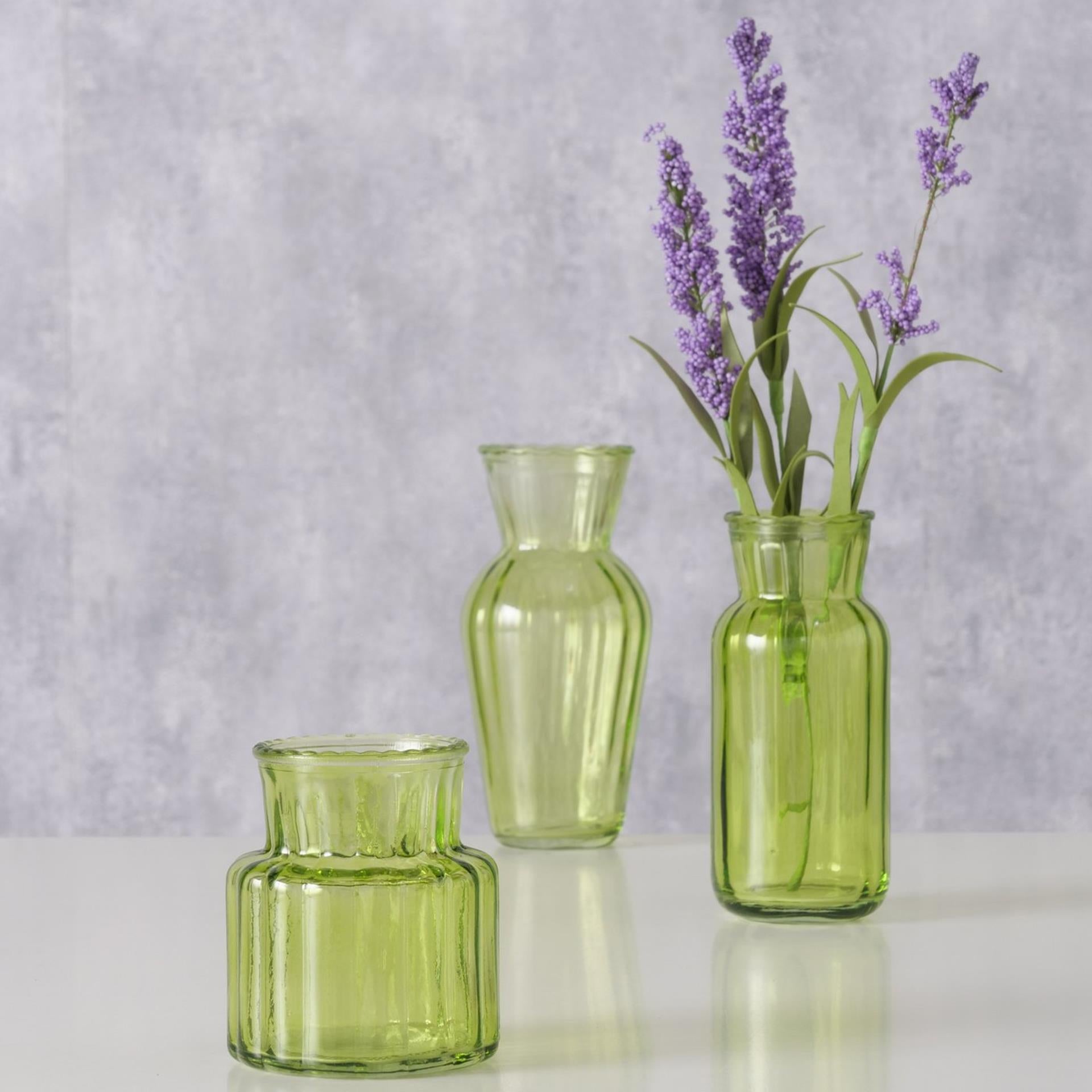 Boltze Home Vase Tilla 3-teilig grün